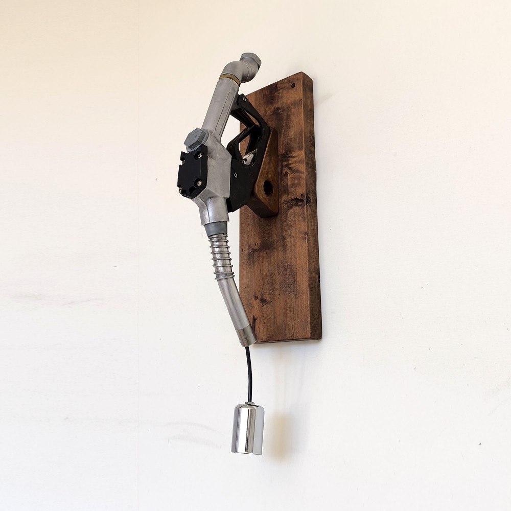 Vintage Fuel Artistik Duvar Apliği – Hasan Sezen tasarımı endüstriyel sanatsal dekoratif duvar aydınlatması